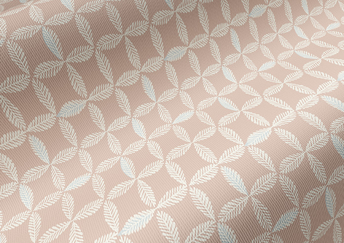 Leaf Tile, Heritage Pink - Twist&Fit Roller Blind - Image 4